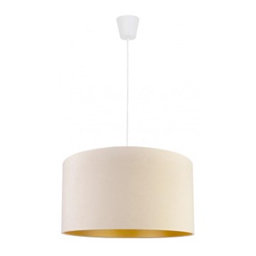 Lustră pe cablu Duolla ROLLER 1xE27/40W/230V d. 40 cm crem