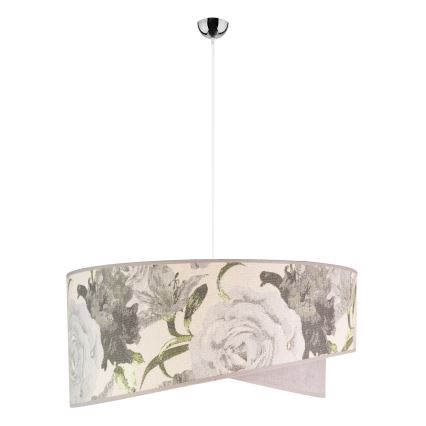 Lustră pe cablu Duolla ROYAL 1xE27/40W/230V d. 50 cm gri