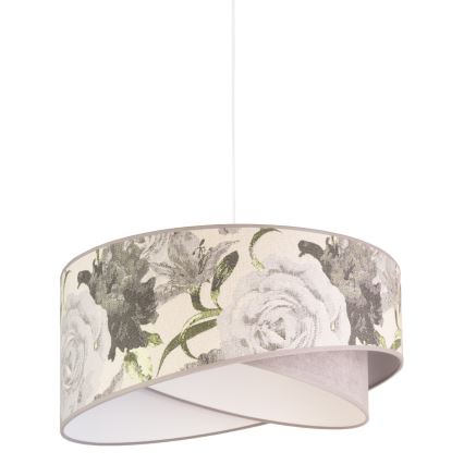 Lustră pe cablu Duolla ROYAL 1xE27/40W/230V d. 50 cm gri