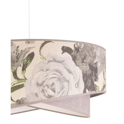 Lustră pe cablu Duolla ROYAL 1xE27/40W/230V d. 50 cm gri