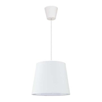 Lustră pe cablu Duolla SOLO 1xE27/40W/230V d. 24 cm alb