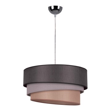 Lustră pe cablu Duolla TRIO 1xE27/40W/230V d. 45 cm antracit/gri/maro