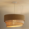 Lustră pe cablu Duolla YUTE TRIO 3xE27/15W/230V d. 60 cm maro/gri/bej