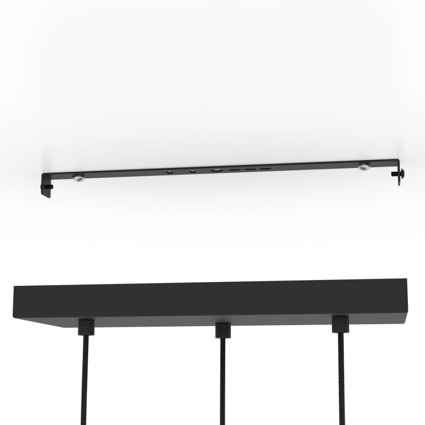 Lustră pe cablu Eglo 3xE14/40W/230V auriu/negru