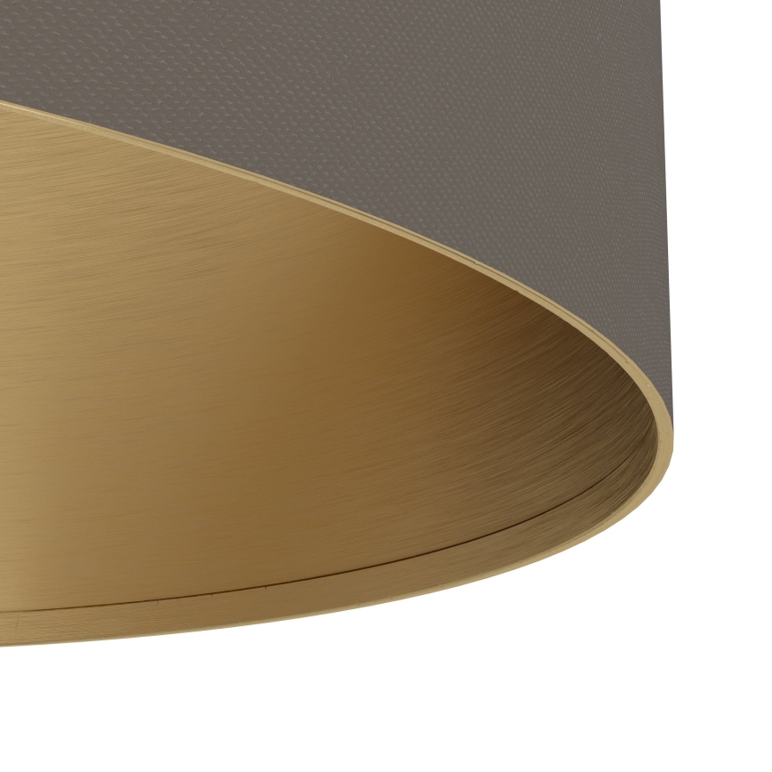 Lustră pe cablu Eglo 2xE27/40W/230V maro/auriu