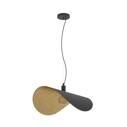 Lustră pe cablu Eglo 1xE27/40W/230V 80 cm negru/auriu