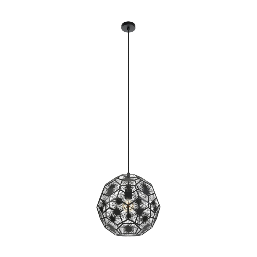 Lustră pe cablu Eglo 1xE27/60W/230V 41 cm negru