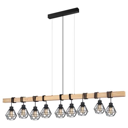 Lustră pe cablu Eglo 43134 TOWNSHEND 9xE27/60W/230V