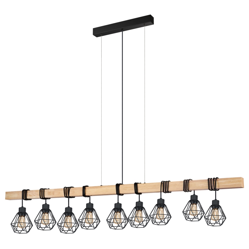 Lustră pe cablu Eglo 43134 TOWNSHEND 9xE27/60W/230V