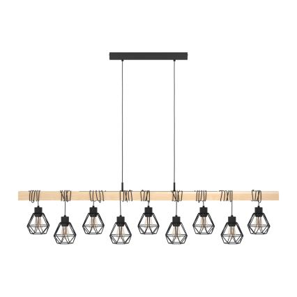 Lustră pe cablu Eglo 43134 TOWNSHEND 9xE27/60W/230V