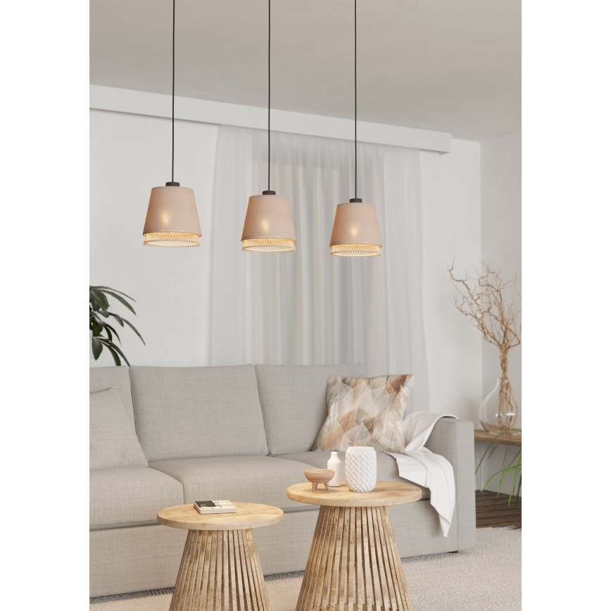 Lustră pe cablu Eglo 3xE27/40W/230V