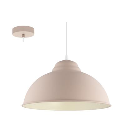 Lustră pe cablu Eglo 54964 TRURO-P 1xE27/60W/230V roz