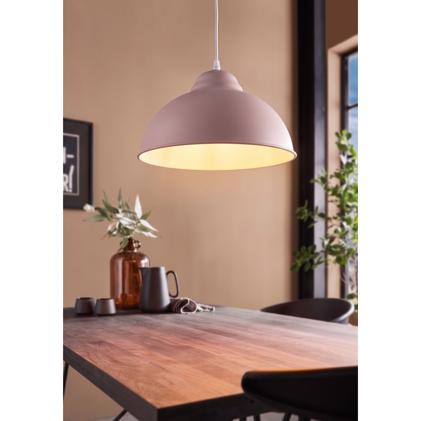 Lustră pe cablu Eglo 54964 TRURO-P 1xE27/60W/230V roz