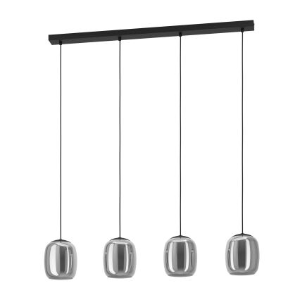 Lustră pe cablu Eglo 4xE27/28W/230V gri