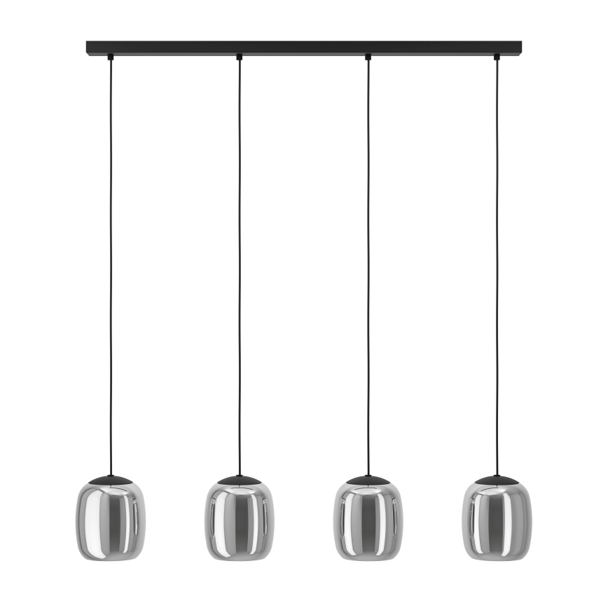 Lustră pe cablu Eglo 4xE27/28W/230V gri