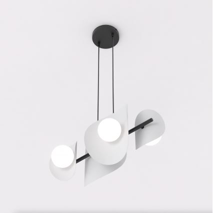 Lustră pe cablu ELEMENTI 4xG9/8W/230V gri