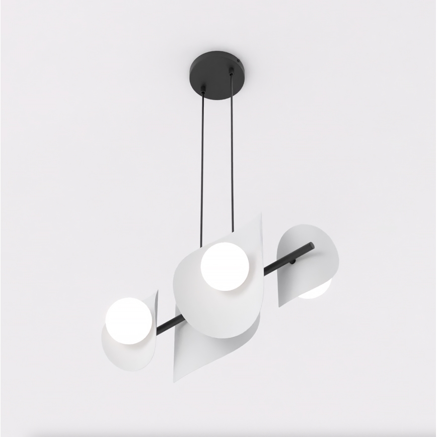 Lustră pe cablu ELEMENTI 4xG9/8W/230V gri