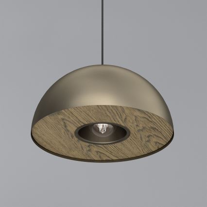 Lustră pe cablu ELGUND 1xE27/15W/230V d. 35 cm alamă