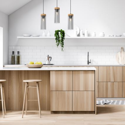 Lustră pe cablu ELICA 3xE27/60W/230V