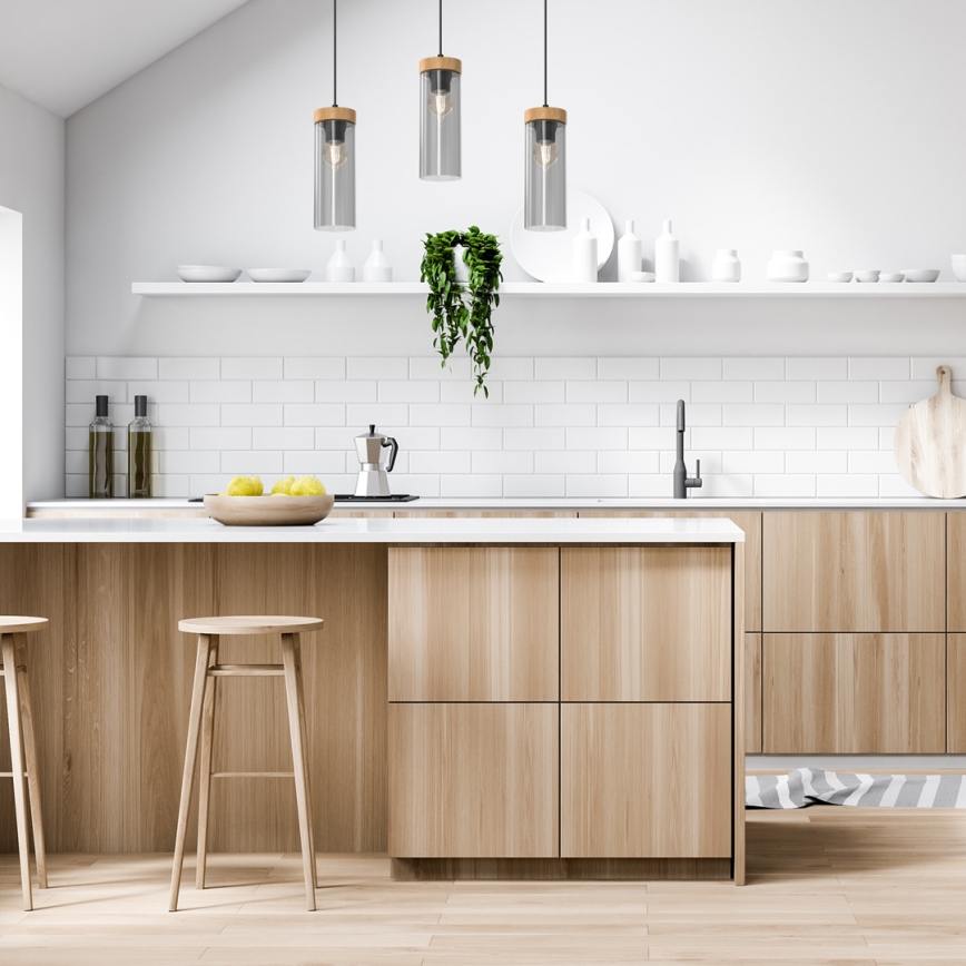 Lustră pe cablu ELICA 3xE27/60W/230V