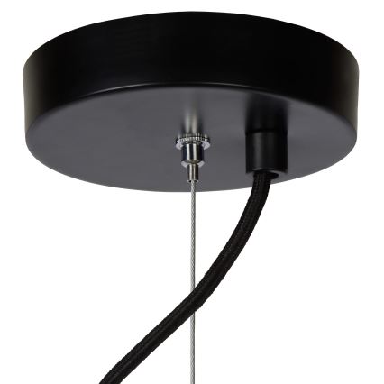 Lustră pe cablu ELODIE 3xE27/40W/230V neagră Lucide 45449/76/30