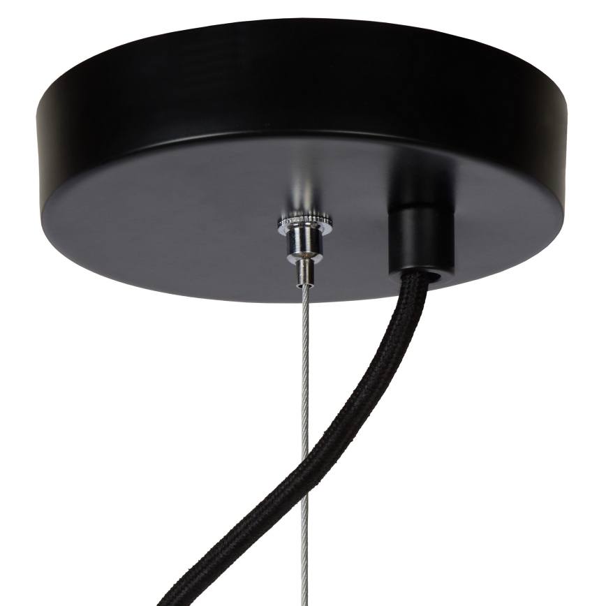 Lustră pe cablu ELODIE 3xE27/40W/230V neagră Lucide 45449/76/30