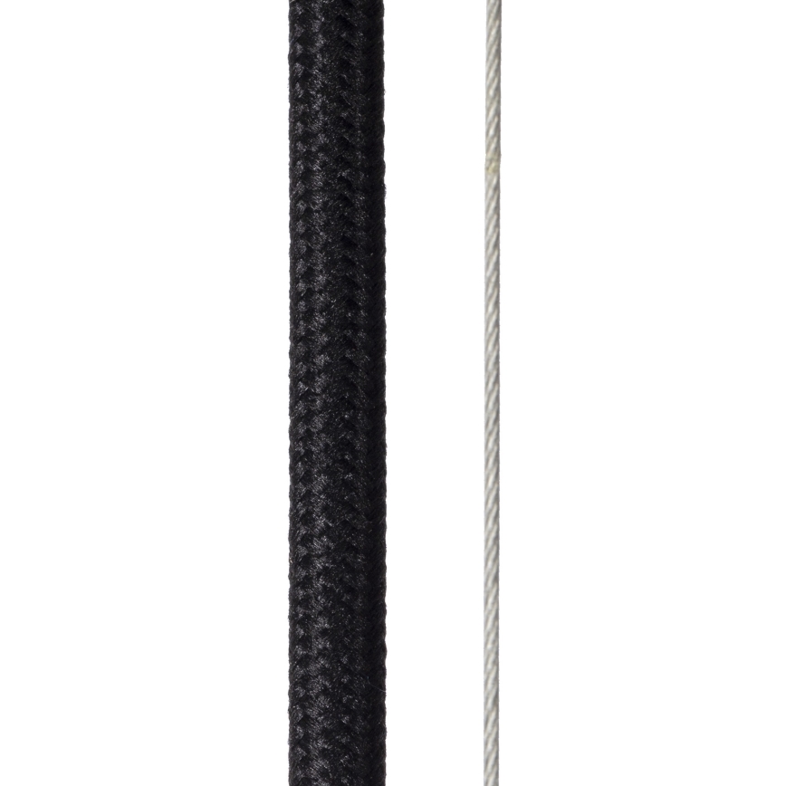 Lustră pe cablu ELODIE 3xE27/40W/230V neagră Lucide 45449/76/30