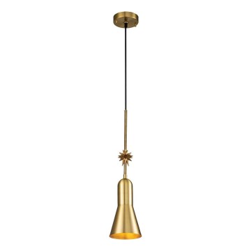 Lustră pe cablu Elstead ETOILE 1xE27/60W/230V d. 13,3 cm auriu