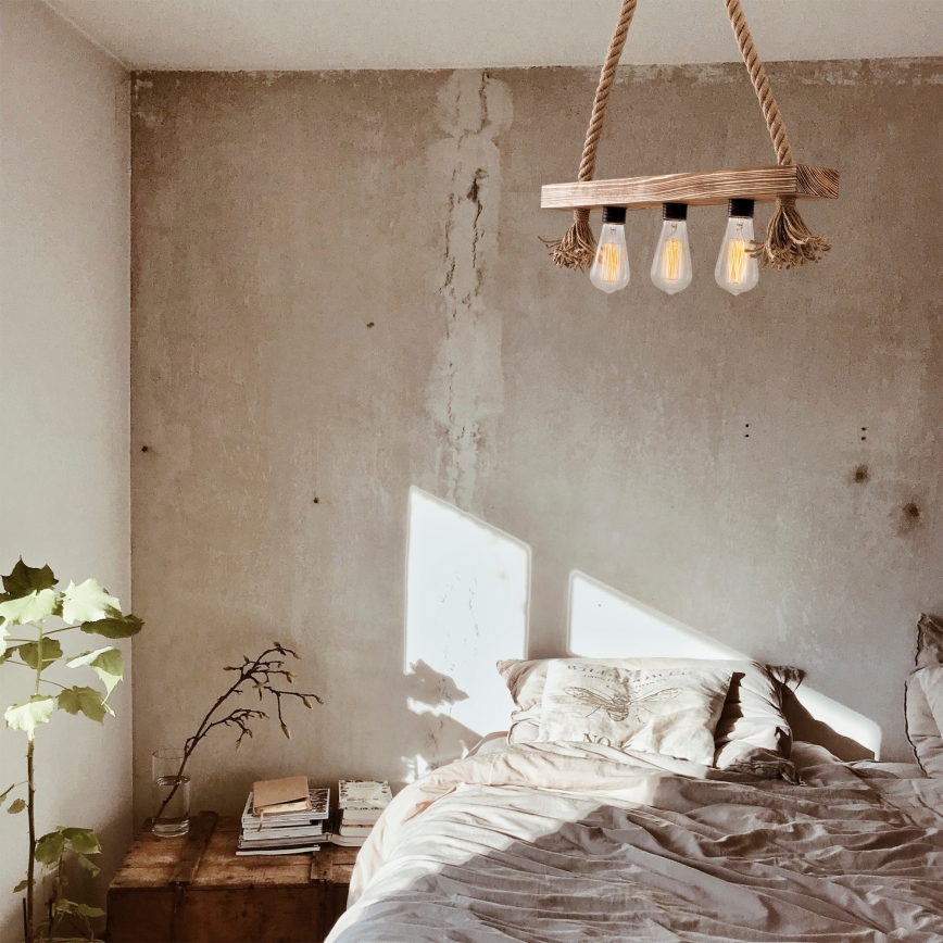 Lustră pe cablu EREBOS 3xE27/40W/230V