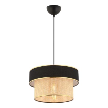 Lustră pe cablu ERO 1xE27/60W/230V negru/bej