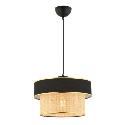 Lustră pe cablu ERO 1xE27/60W/230V negru/bej