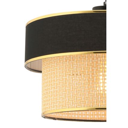 Lustră pe cablu ERO 1xE27/60W/230V negru/bej