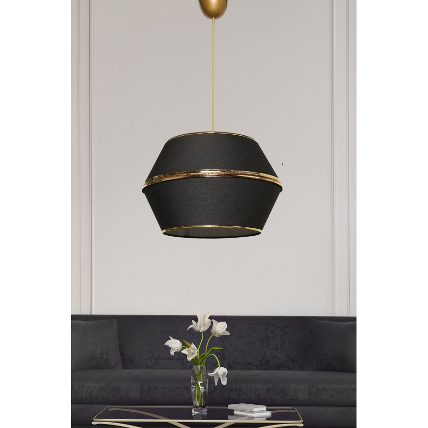 Lustră pe cablu ESCAPE 1xE27/60W/230V neagră