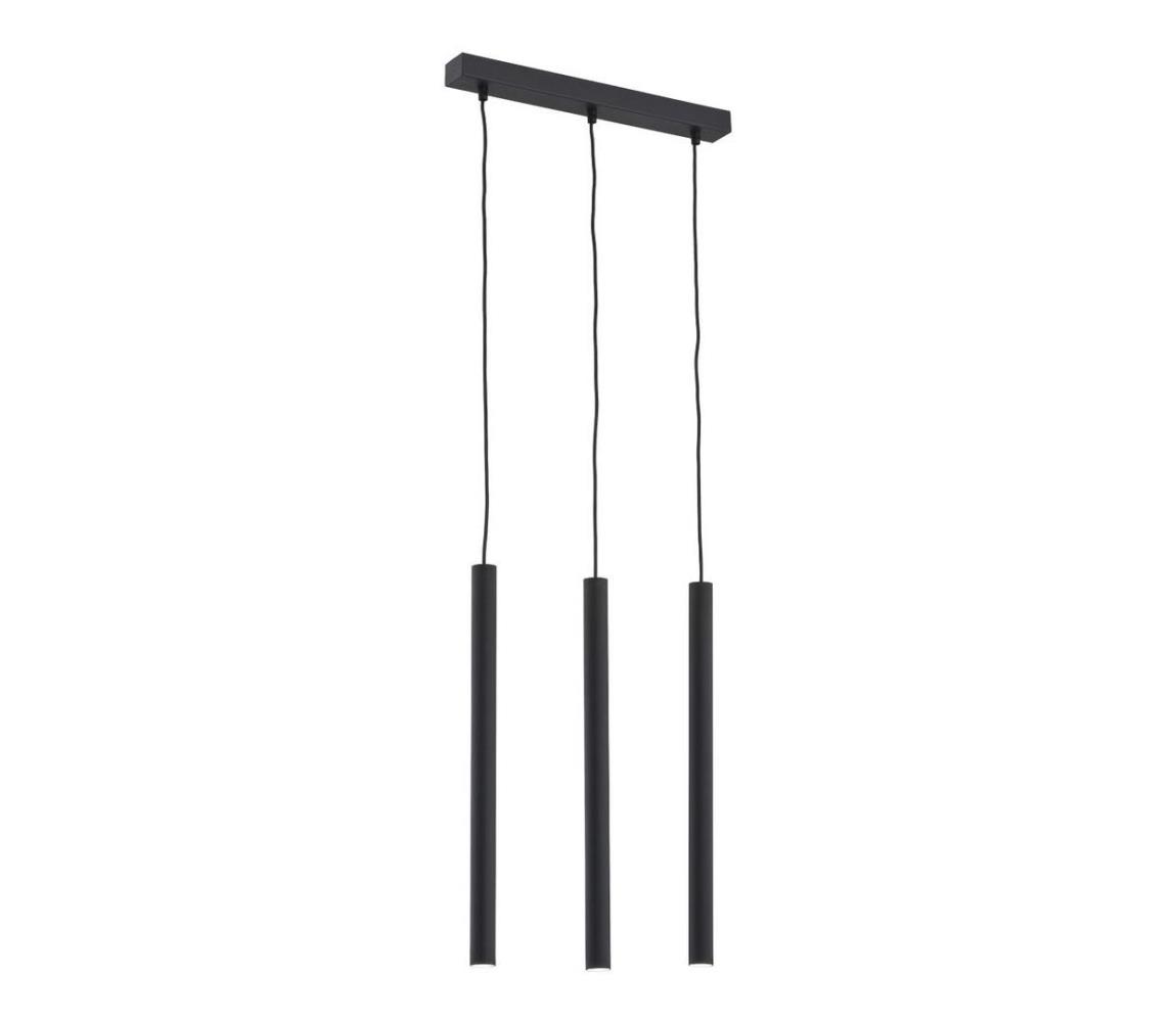 Lustră pe cablu ETNA 3xG9/6W/230V neagră Argon 6179