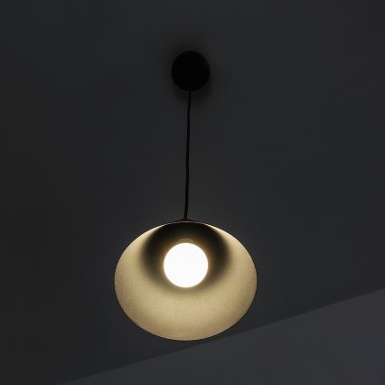 Lustră pe cablu ETNA II 1xE27/15W/230V Ø 18,5 cm neagră