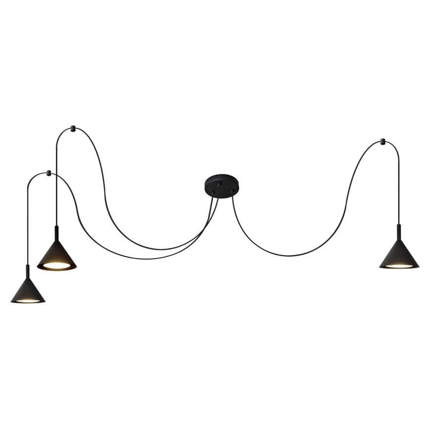 Lustră pe cablu ETNA LONG 3xGX53/10W/230V negru