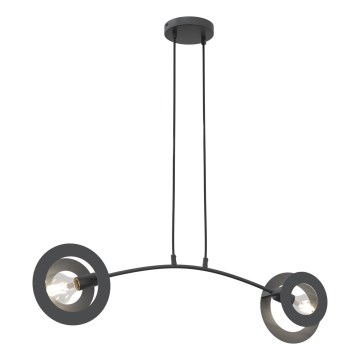 Lustră pe cablu EUFORIA 2xE27/15W/230V negru