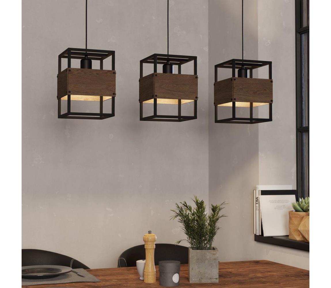 Lustră pe cablu EVESHAM 3xE27/40W/230V Eglo 43805