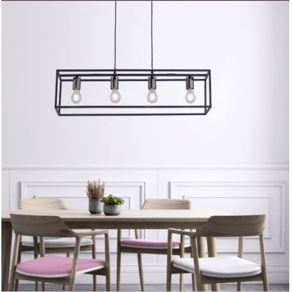 Lustră pe cablu FABIO 4xE27/60W/230V Leuchten Direkt 15854-18