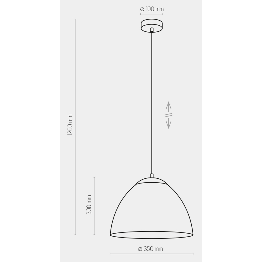 Lustră pe cablu FARO 1xE27/60W/230V gri