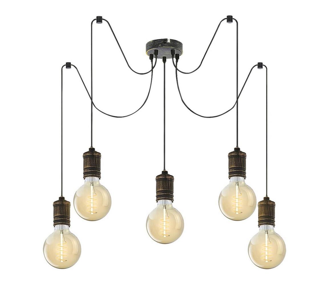 Lustră pe cablu FIDEL 5xE27/25W/230V Rabalux 3218