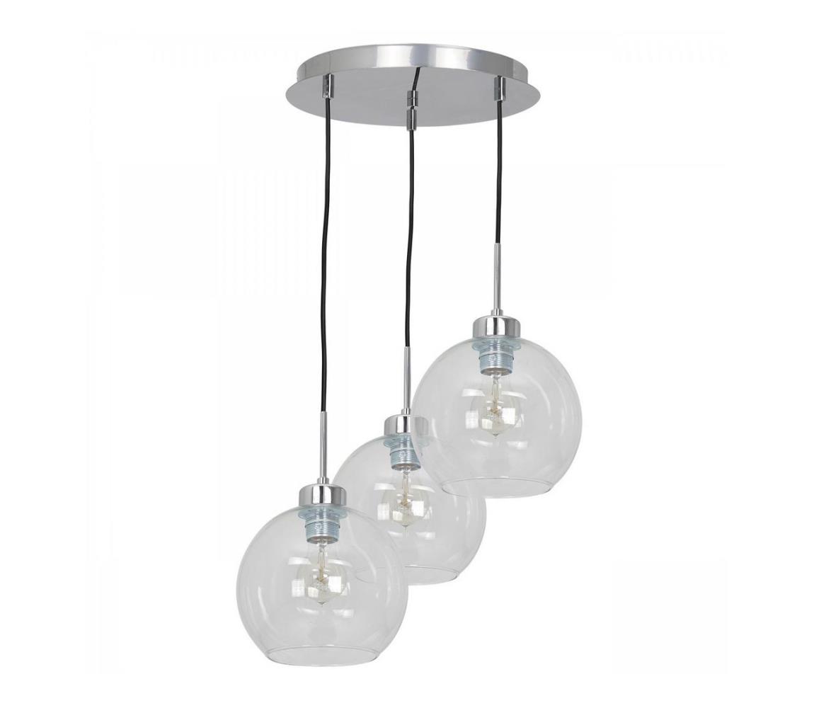 Lustră pe cablu FILL 3xE27/60W/230V rotundă