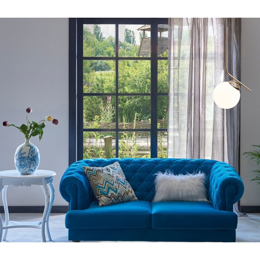 Lustră pe cablu FIRA 1xE27/60W/230V auriu