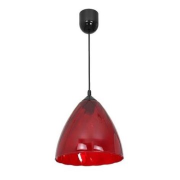 Lustră pe cablu FLASH 1xE27/60W/230V roșu
