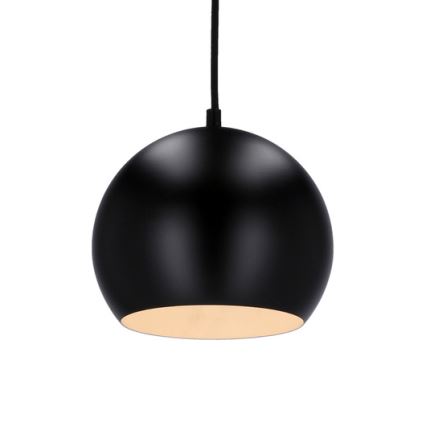 Lustră pe cablu FLEN 1xE27/40W/230V d. 20 cm neagră