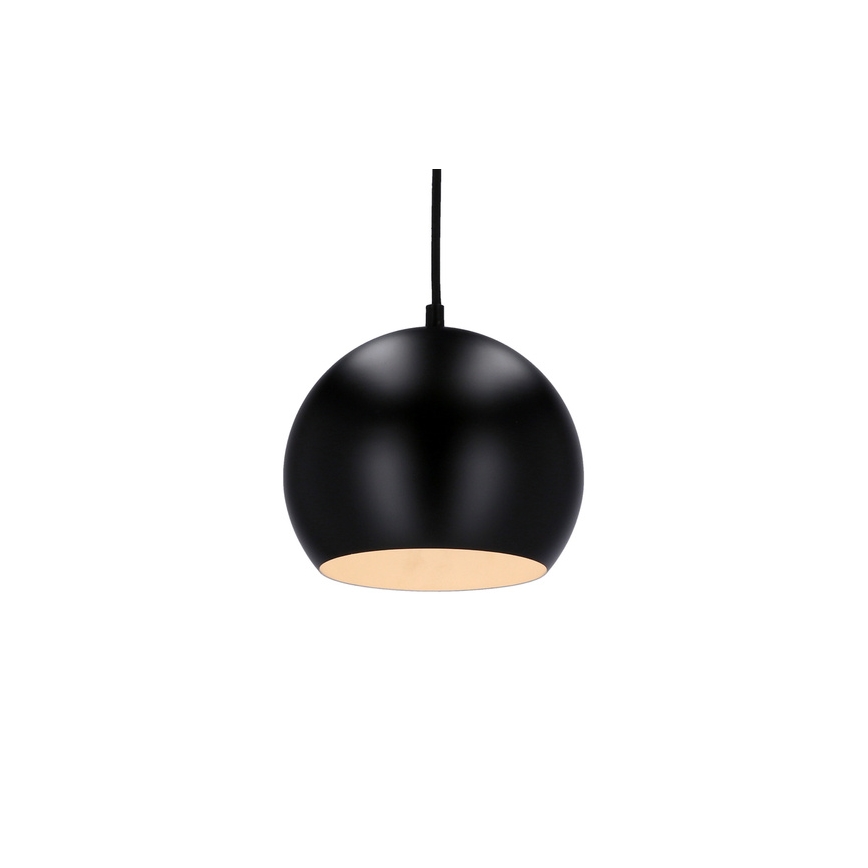 Lustră pe cablu FLEN 1xE27/40W/230V d. 20 cm neagră