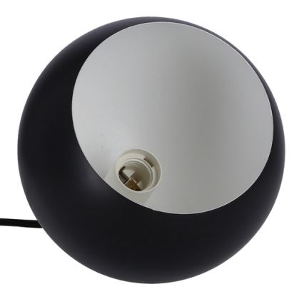 Lustră pe cablu FLEN 1xE27/40W/230V d. 20 cm neagră