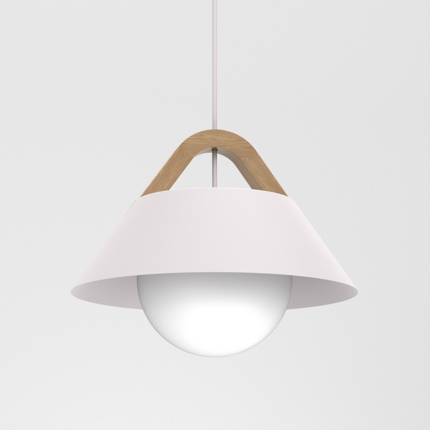 Lustră pe cablu FUNDA 1xE27/15W/230V crem