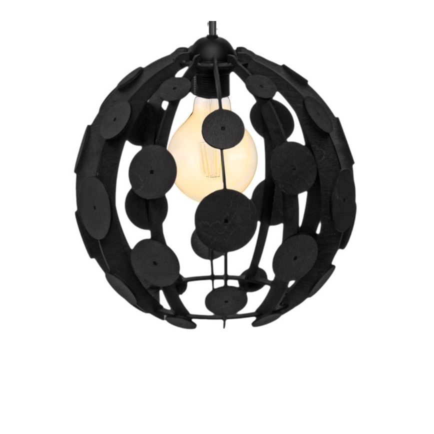 Lustră pe cablu GAIA 3xE27/60W/230V negru/maro