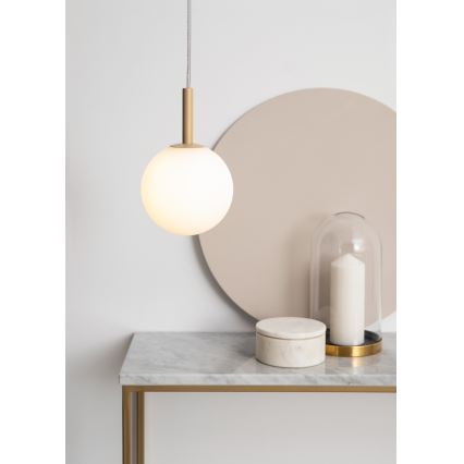 Lustră pe cablu GAMA 1xG9/12W/230V auriu